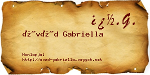 Ávéd Gabriella névjegykártya
