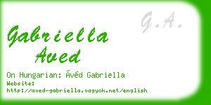 gabriella aved business card